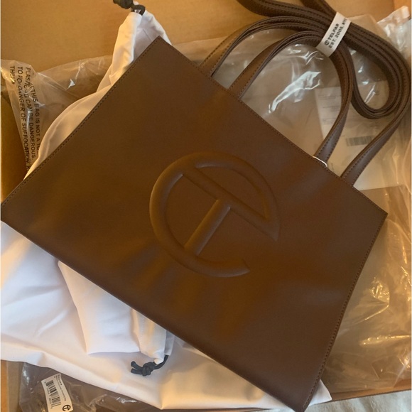 Telfar Bags Authentic Telfar Medium Bag In Chocolate Brown Color